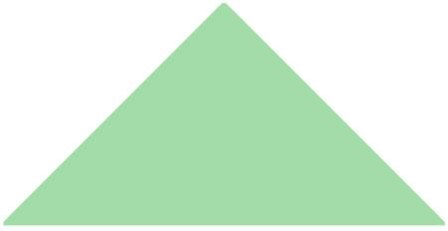 Triangle 73 x 52 x 52 (Spring Green)
