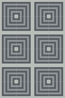 Bisazza cementtegel Square Pipe Corner Grey 200 x 200