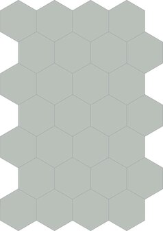Bisazza cementtegel Hexagon Nebbia E 200 x 230