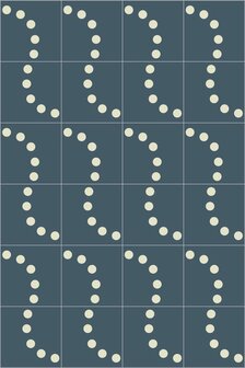 Bisazza cementtegel Square Perlas Mar A 200 x 200
