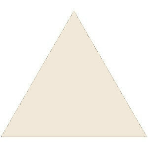 Equilateral Triangle 104 x 104 x 104 (White)