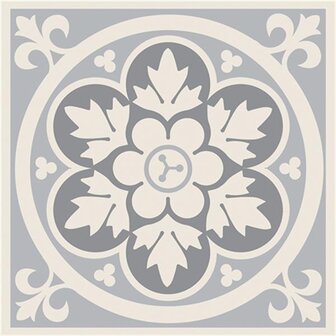 Livingstone 106 x 106 (Livingstone Grey on Dover White)