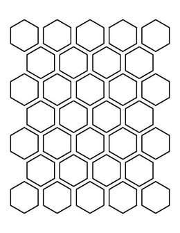 Winckelmans Hexagon Cognac, 50 x 50 x 5 (op net)