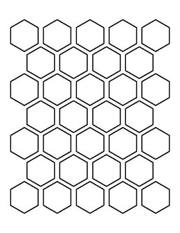 Winckelmans Hexagon Brun, 50 x 50 x 5 (op net)