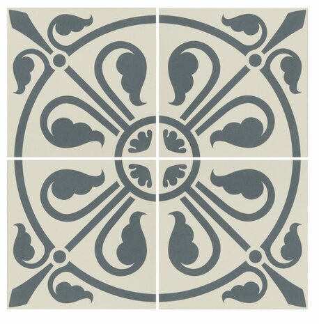 Phoenician Denim on Dover White, 151 x 151 x 9