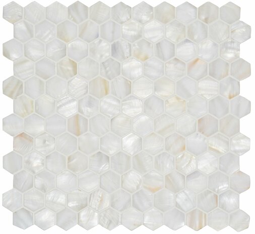 Original Style White Pearl Hexagon