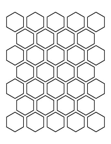 Winckelmans Hexagon Brun, 50 x 50 x 5 (op net)