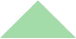 Triangle 73 x 52 x 52 (Spring Green)