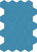 Bisazza cementtegel Hexagon Atlantico E 200 x 230