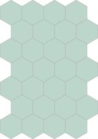Bisazza cementtegel Hexagon Cilestrino E 200 x 230