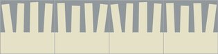 Bisazza cementtegel Square Fringe White A+B 200 x 200