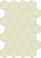 Bisazza cementtegel Hexagon Latte E 200 x 230