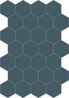 Bisazza cementtegel Hexagon Prussia E 200 x 230