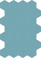 Bisazza cementtegel Hexagon Turchino E 200 x 230