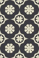 Bisazza cementtegel Square Twiggy Nero 200 x 200
