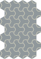 Bisazza cementtegel Hexagon Lunas Bilbao A 200 x 230