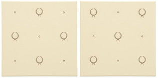 Fabergé Laudatory Wreath 2 Tile Set, 152 x 152 x 7 per tile