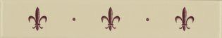 Fleur De Lis Burgundy, 152 x 25 x 7